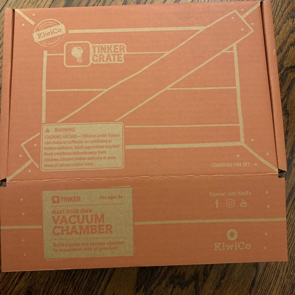KiwiCo Tinker Crate Vacuum Chamber Kit - Orange